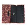 Fabric Personal Information Folder (Maroon)