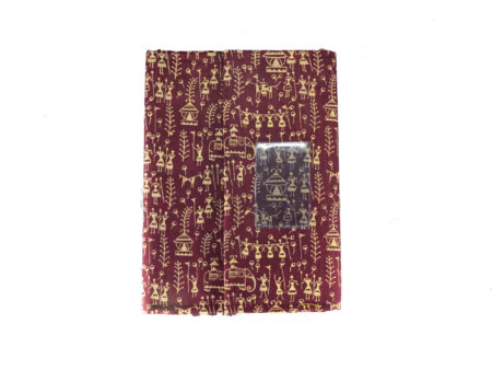 Fabric Personal Information Folder (Maroon)