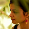 Ambari Baby Pink Silver Handmade Earrings