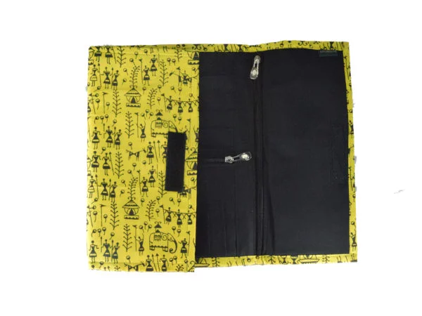 Fabric Personal Information Folder (Lemon Yellow)