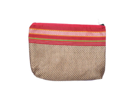 Handcrafted Fabric Vanity Pouch Set - Beige
