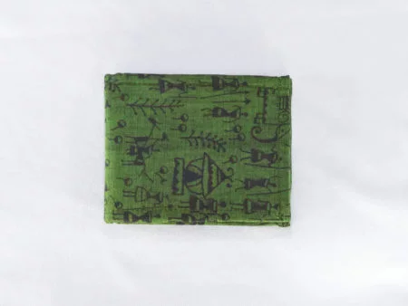 Handcrafted Fabric Men's Wallet - Olive