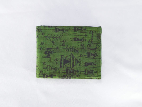 Handcrafted Fabric Men's Wallet - Olive