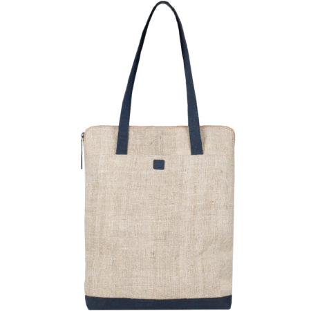 Arture Aspen Tote Bag Natural Hemp Blue Full