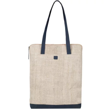 Arture Aspen Tote Bag Natural Hemp Blue Full