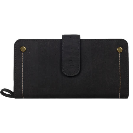 Arture Kim Clutch Wallet Maroon Black Front