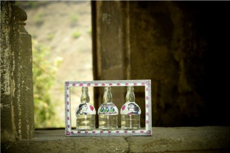 White Namaste Bottled Frame