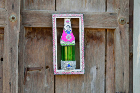 Madhubani Mud Work Bottled Frame