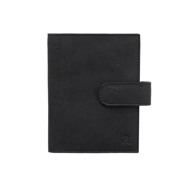 Cedar Passport Wallet Black Natural Front