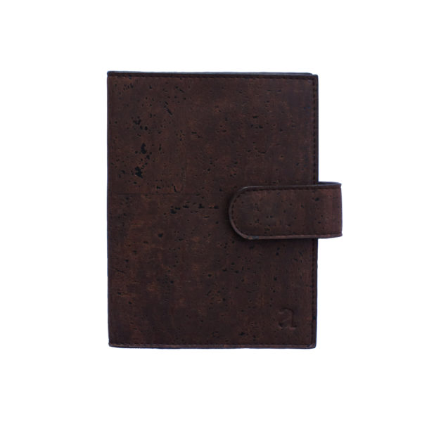 Cedar Passport Wallet Brown Blue Front