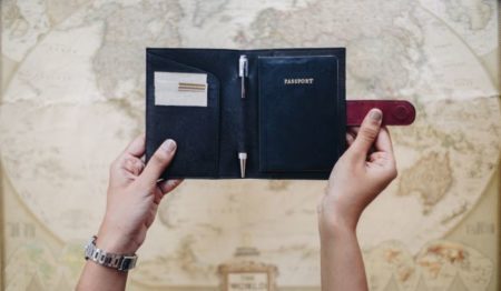 Cedar Passport Wallet Teal Black