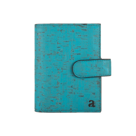 Cedar Passport Wallet Teal Black Front