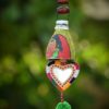 Chitravali 'Mirror' Colorful Handmade Hangings (Green)