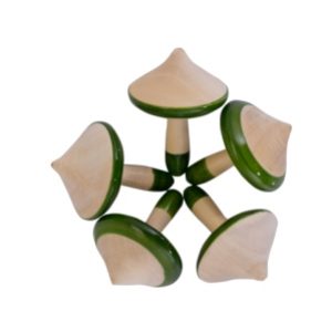 Green spinning top