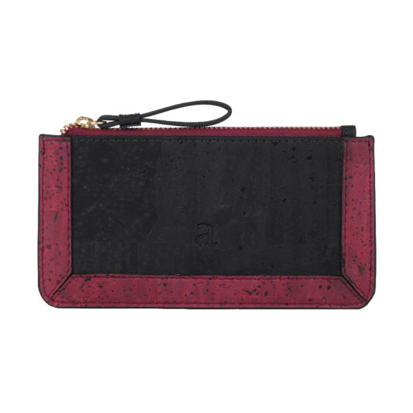 Ivette Black Maroon Front