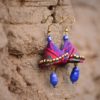 Pink gold Handmade Jhumaka Earrings
