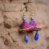 Pink gold Handmade Jhumaka Earrings