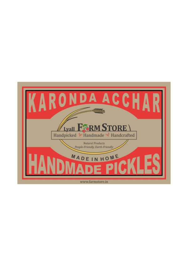 Karonda Pickle - 400 gms Lyall's Food Craft