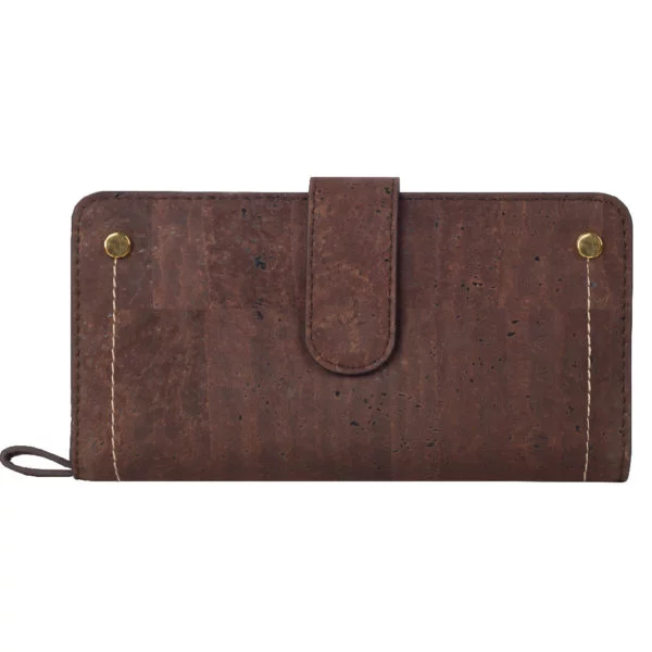 Kim Clutch Wallet Brown Blue Front