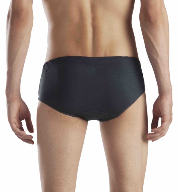 Lavos Men's Anti Microbial Bamboo and Cotton Briefs - (Pack of 2, Ash Heather, Black, Gunmetal Color Options) - Image 7
