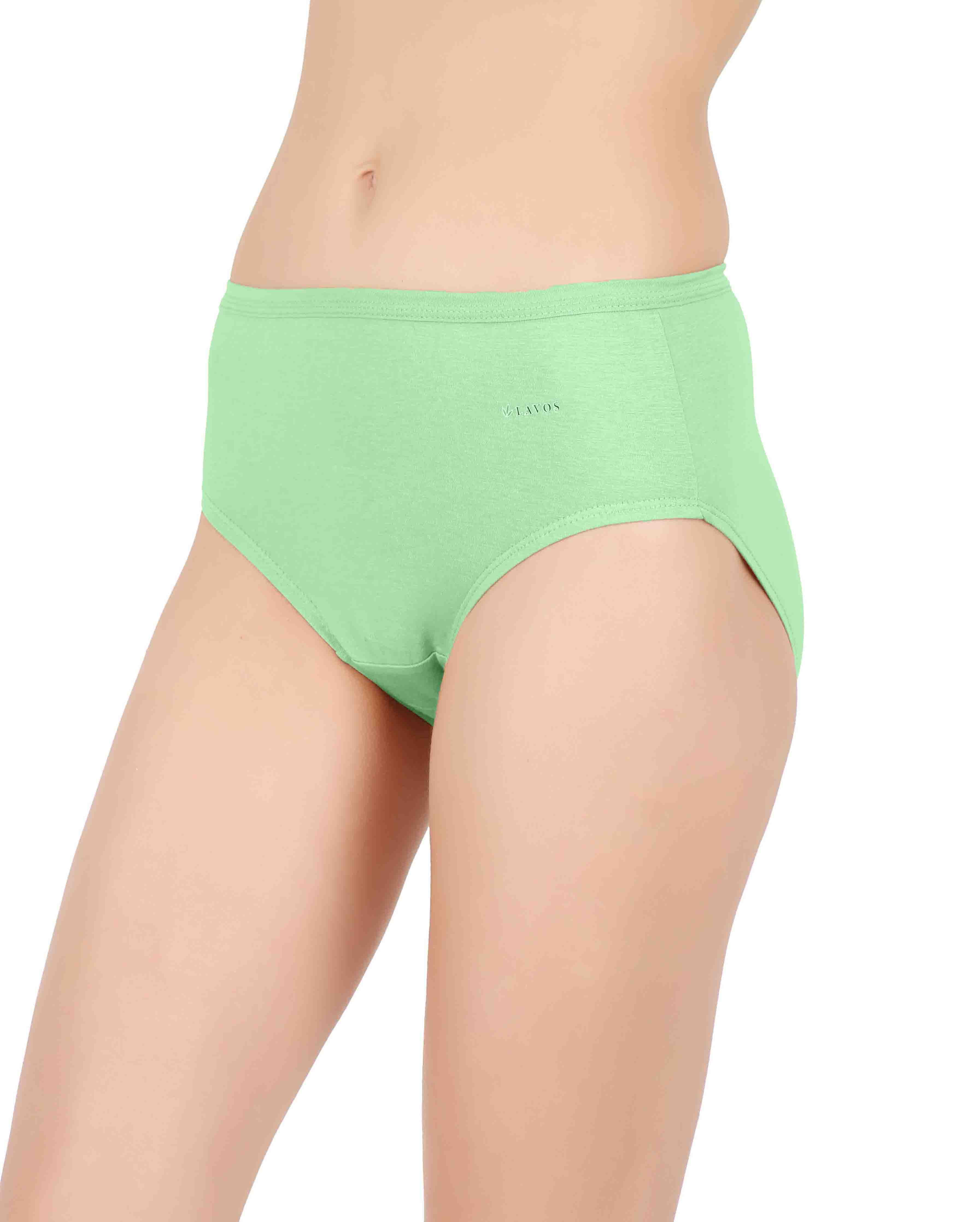 Lavos Women's Anti Bacterial Bamboo and Cotton Hipster Panties - Assorted  Colors 