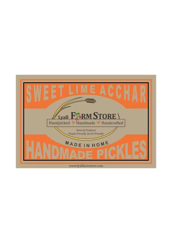 Lime pickle - 400 gms Lyall's Food Craft