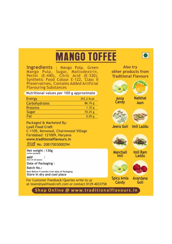 Mango Toffee - 130 gms