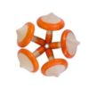 Orange spin tops