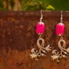 Pratibimb Magenta Tulip Handmade Earrings