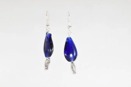 Pratibimb Blue Mermaid Handmade Earrings