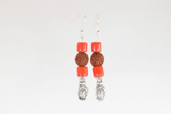 Pratibimb Budhha Handmade Earrings