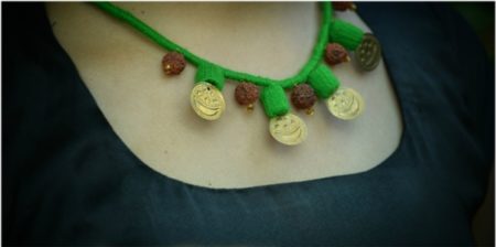 Green Rangakriti Handmade Jewellery Set