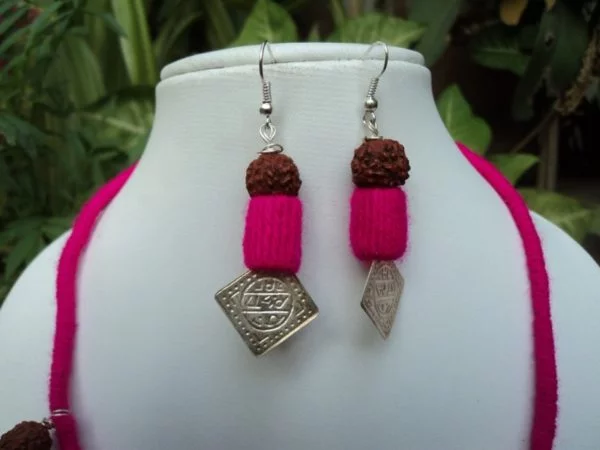 Magenta Rangakriti Handmade Jewellery Set