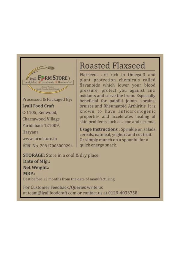 Roasted Flaxseeds