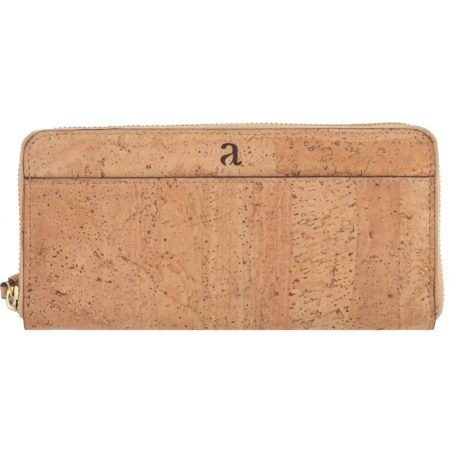 Willow Ziparound Wristlet Natural Front