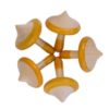 Yellow Spin Tops with lines