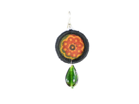 Mudran Bottle Green Handmade Earrings