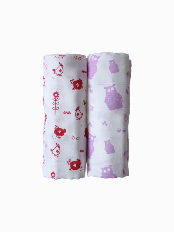 swaddles_hen_and_bear_print