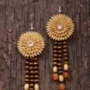 Sunny Streaks - Natural Seeds Earrings