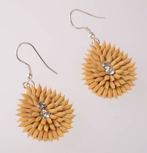 Double Dazzle - Natural Seeds Earrings