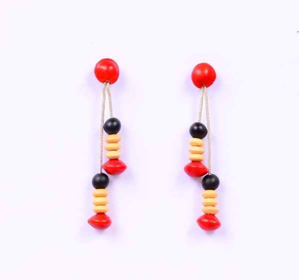 Colour Stack - Natural Seeds Earrings