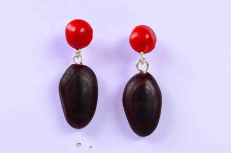 Brown Bud - Natural Seeds Earrings