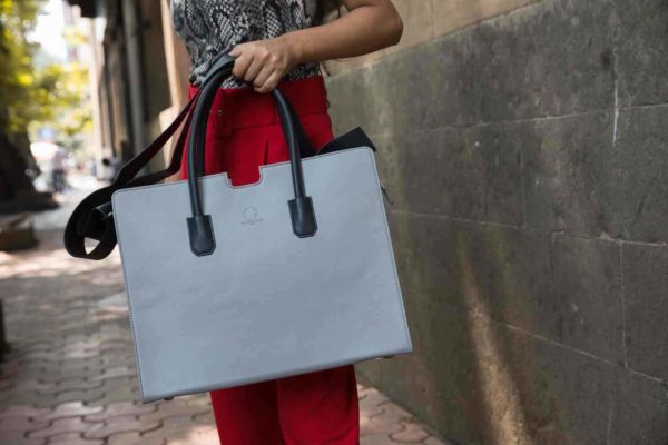 Qua Grey - Handmade Office Bag by Funky Kalakar - Image 9
