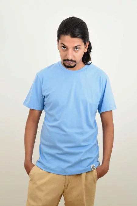 Plain Blue Eco Friendly T-shirt - TreeWear