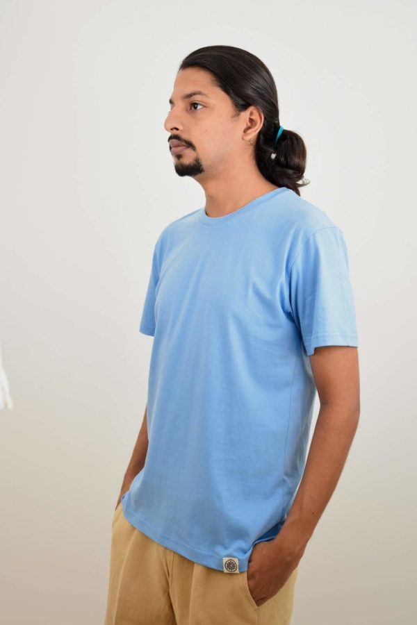 Plain Blue Eco Friendly T-shirt - TreeWear