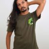 White Oak Print Pocket T-shirt (Olive Green) - TreeWear