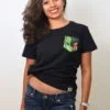 Coffee Print Pocket T-shirt (Black) - TreeWear