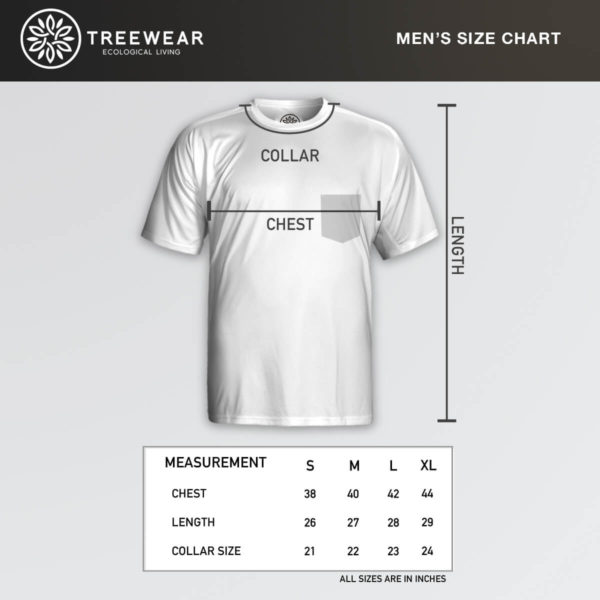 Treewear MensPocketTeesChart