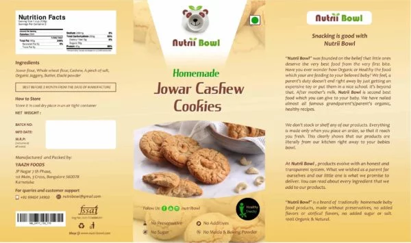 Jowar Cashew Cookies