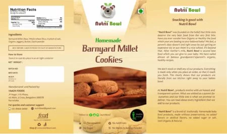 Homemade Barnyard Millet Cookies